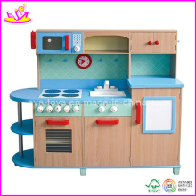 2014 Hot Sale High Quality Wooden Kids Set Kitchen, New and Popular Toys Kids Set Kitchen, Educational Kids Set Kitchen W10c040